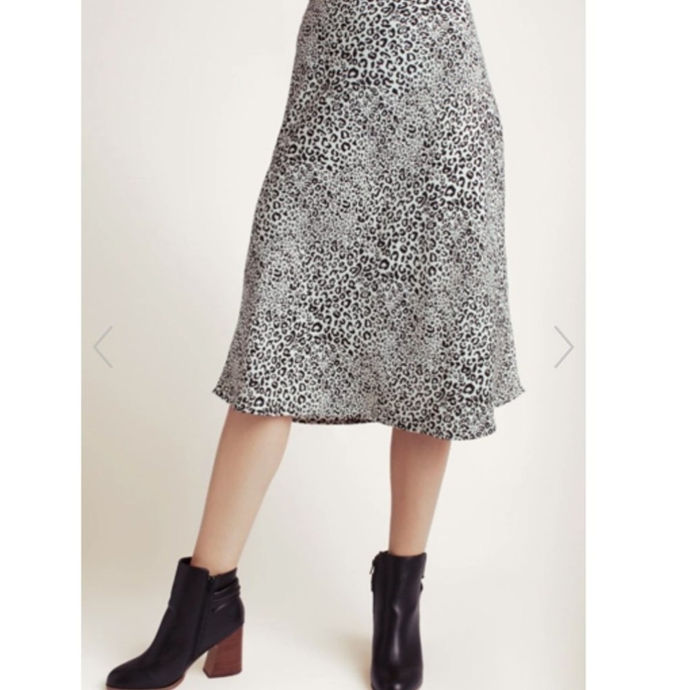KENSIE Cheetah Midi Woven Skirt